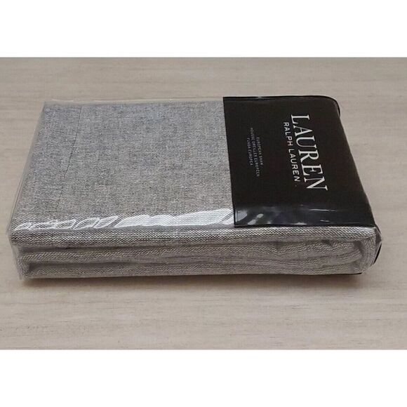 Ralph Lauren AUSTIN TEXTURE 100% Cotton GREY European Euro Pillow Sham $135 - Picture 7 of 12